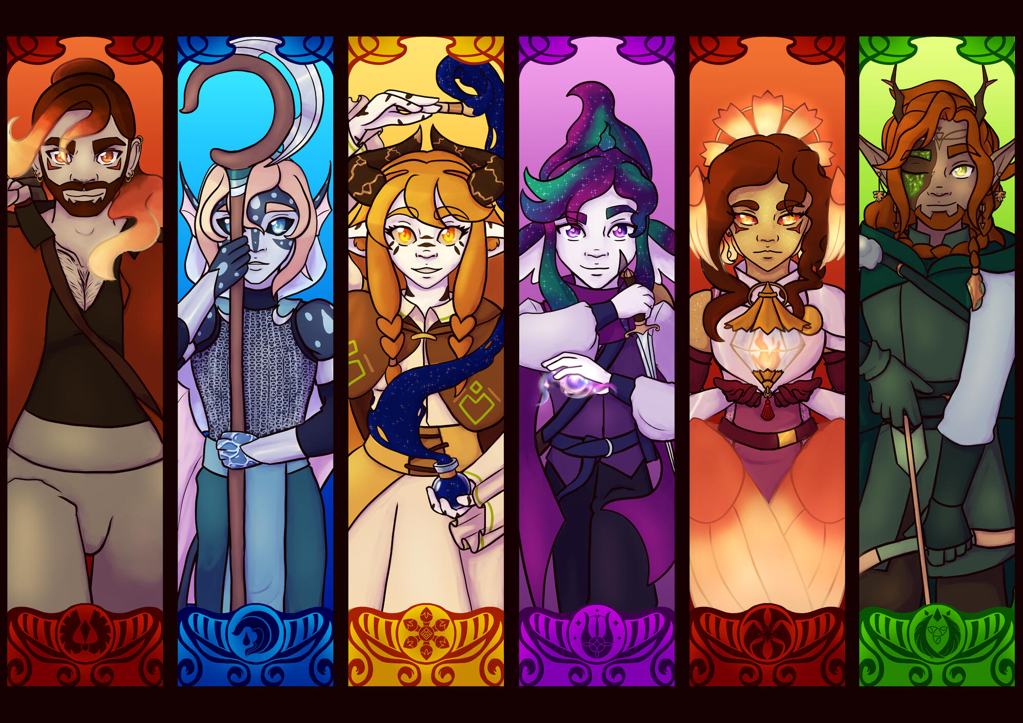 Arma Lucis - Character portraits