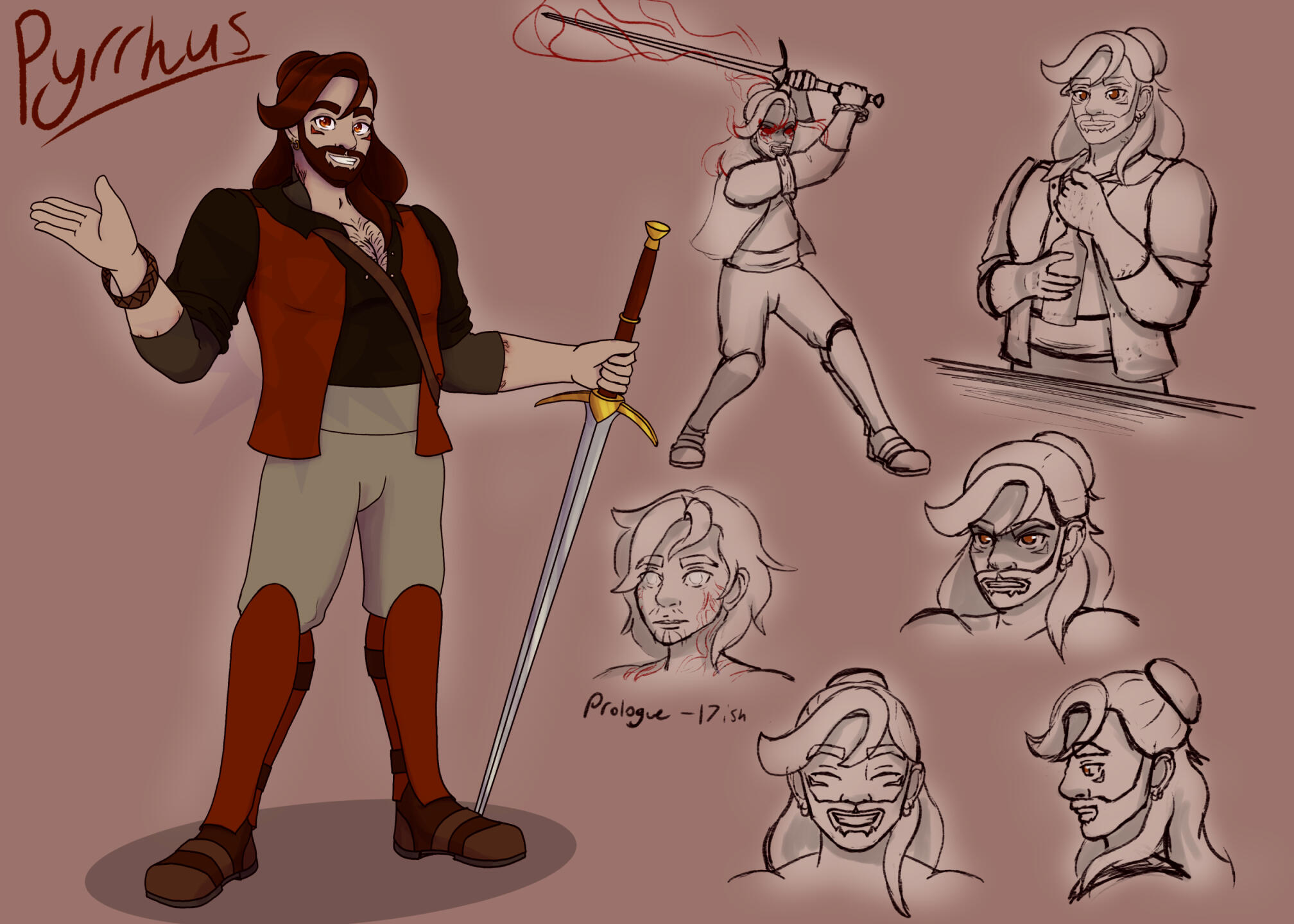 Character Sketchpage - Pyrrhus